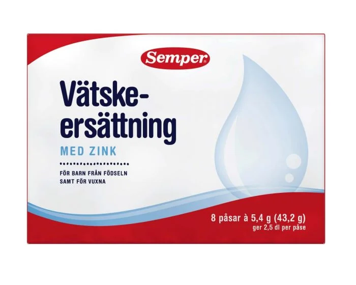 Semper væskeerstatning med sink appelsinsmak 8 doseposer v:6426158 Semper væskeerstatning med sink appelsinsmak 8 doseposer v:6426158