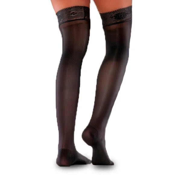 Nylon Stay Up Kompresjonsstrømpe Sort | M v:8391173