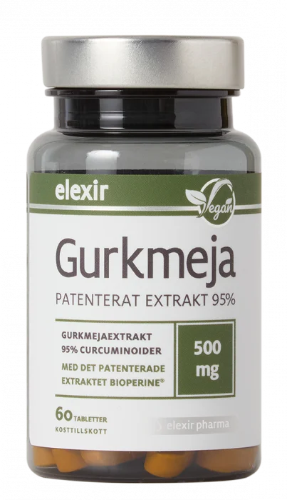 Elexir Pharma Gurkemeie 500 mg tabletter 60 stk v:7415072 Elexir Pharma Gurkemeie 500 mg tabletter 60 stk v:7415072
