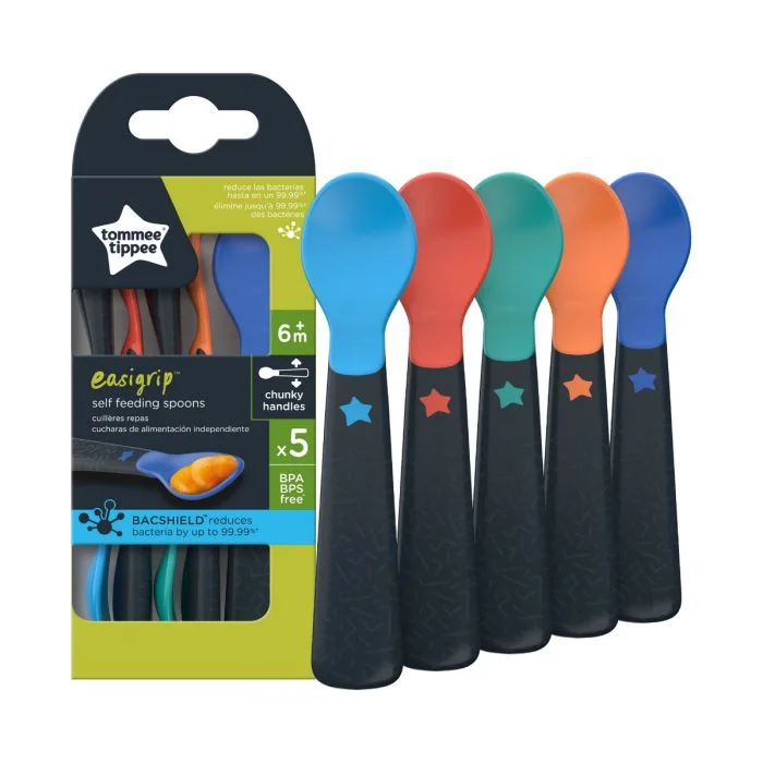 tommee tippee easigrip feeding skje 6 mnd+ 5 stk v:4530966