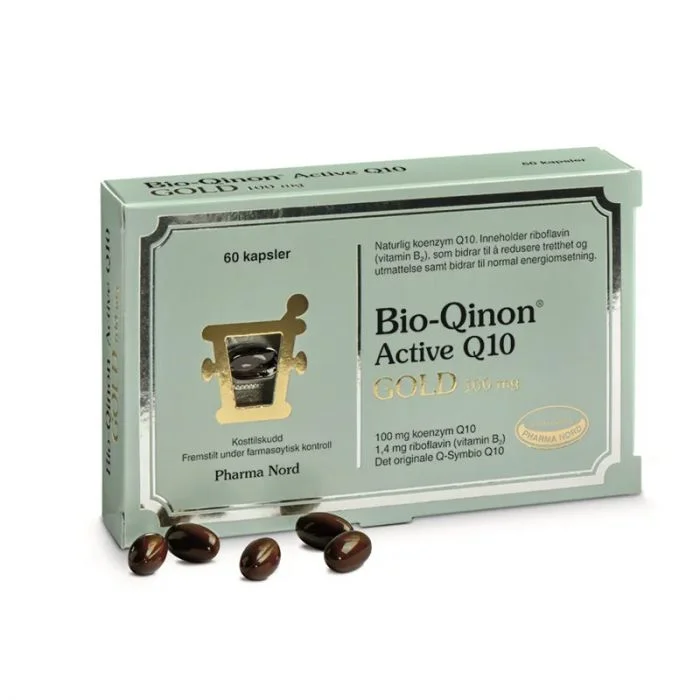 Bio-Qinon Q10 gold 100mg kapsler 60stk v:1872594 Bio-Qinon Q10 gold 100mg kapsler 60stk v:1872594